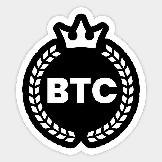 bitcoin crown Sticker by lkn